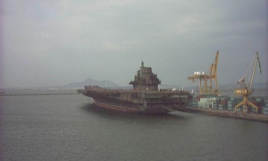 The ship finally arrives March 3 at Dalian Shipyard in northeastern China. (Photo/Agencies)