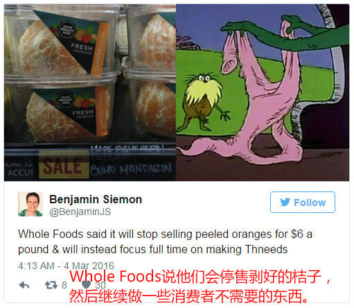 卖剥好的桔子 Whole Foods遭顾客炮轰(组图)