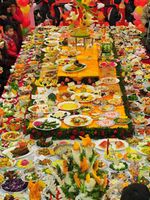 Grand feast shows most dishes