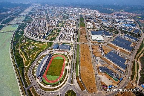 Bird's eye-view of post-quake reconstruction projects in SW China