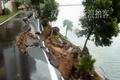 Heavy rain causes road collapse