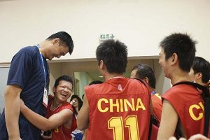Yao Ming shows support for Special Olympics