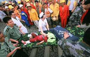 Boy rescued 20 hours after train accident