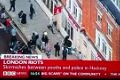 Skirmishes between youths and police