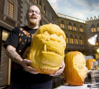 Pumpkins carved
