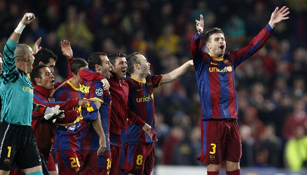 Barcelona wins the UEFA Champions League