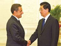 French President Sarkozy visits China