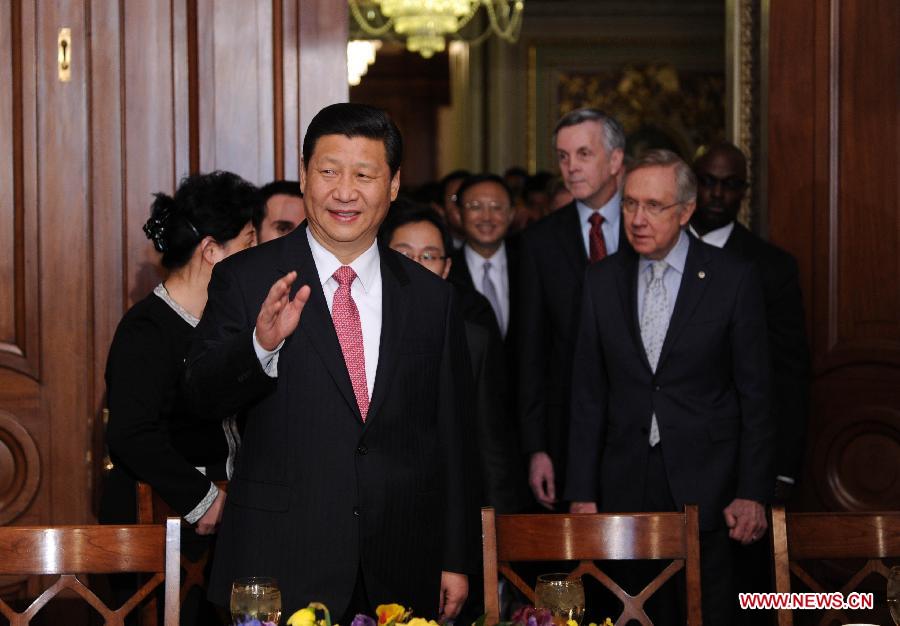 Chinese VP Xi meets U.S. Senate Majority Leader Reid