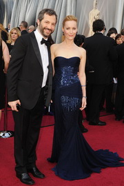 Judd Apatow and Leslie Mann