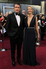 Jean Dujardin and wife