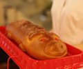 Piglet-shaped bread