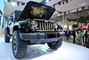 Jeep Wrangler shown in 'Dragon design'