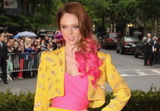 Coco Rocha: Pink hair! and vintage Givenchy!