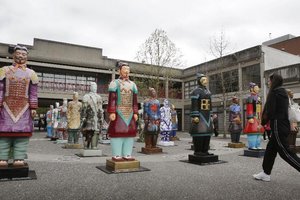 Terracotta warriors exhibited in Vancouver
