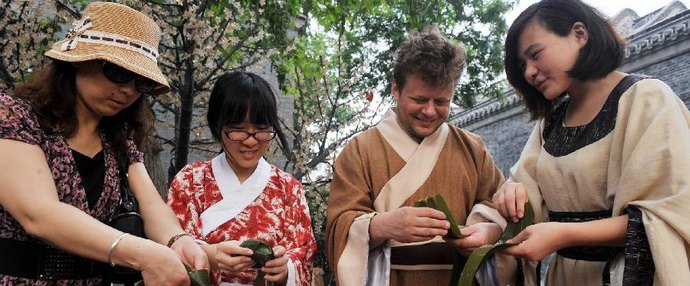 Zongzi made to celebrate traditional Dragon Boat Festival
