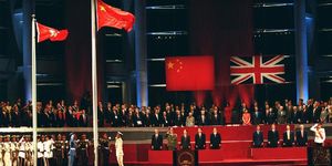 1997: The handover of sovereignty of Hong Kong