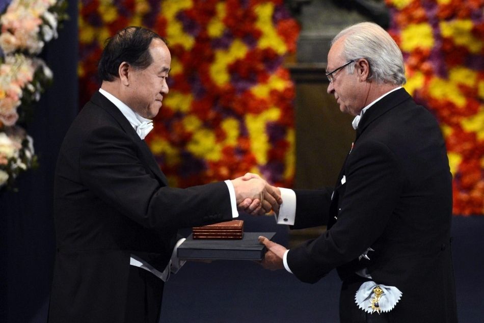 Mo Yan honored at Nobel ceremony