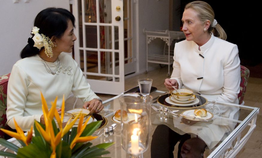 Meeting Myanmar opposition leader